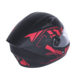 Шлем для мотоцикла, скутера 557 Red Flower TTG интеграл (черный с красным, One Size 54-61см)