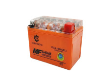 Акумулятор гелевий ТТ AGRO MOTO YTX4L-BS TT 4AH, 113×70×85 мм на інверторний генератор, помаранчевий, з індикатором
