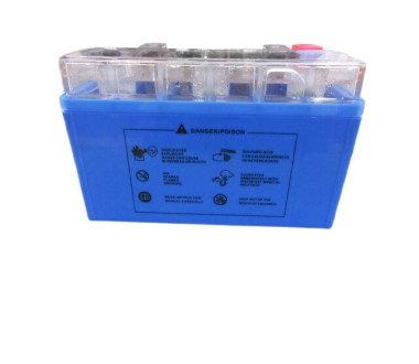 Акумулятор гелевий TTG YTX7A-BS 7АH, 150×87×94 мм синій, з індикатором