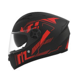 Шлем для мотоцикла, скутера 557 Red Flower TTG интеграл (черный с красным, One Size 54-61см)