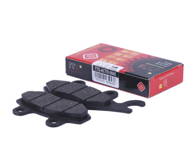 Колодки передні гальма, дискові з вушком, к-т 2 шт. - Актив - TTG
