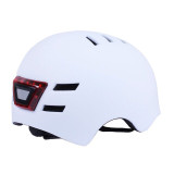 Шолом захисний білий з габаритним ліхтарем size L - TTG