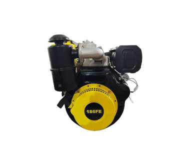 Двигун 186FE – дизель (під шліци діаметр 25 мм) (9 к.с.) з електростартером – YBX