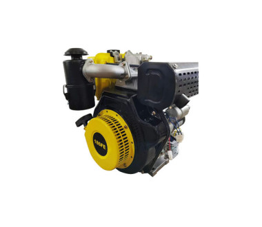 Двигун 186FE – дизель (під шліци діаметр 25 мм) (9 к.с.) з електростартером – YBX