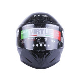 Шолом MD-821 чорний глянсовий size M - VIRTUE