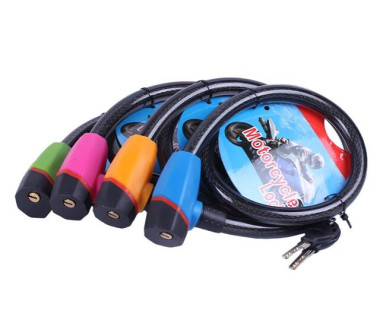 Замок протиугінний тросовий 18мм*1000мм (під ключ) ZX1240