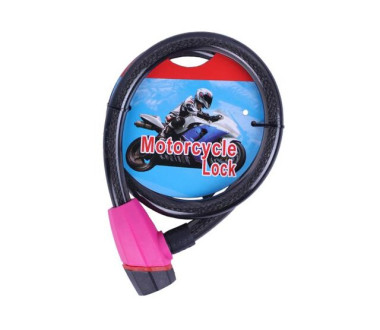 Замок протиугінний тросовий 18мм*1000мм (під ключ) ZX1240