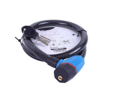 Замок протиугінний тросовий 18мм*1000мм (під ключ) ZX1240