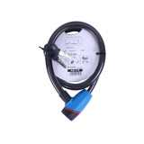 Замок протиугінний тросовий 18мм*1000мм (під ключ) ZX1240