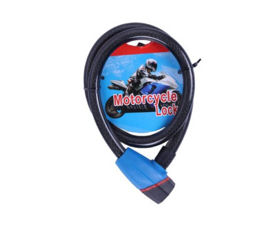 Замок протиугінний тросовий 18мм*1000мм (під ключ) ZX1240