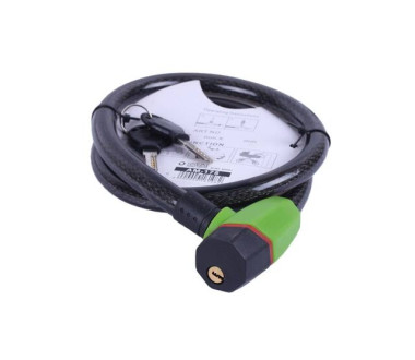 Замок протиугінний тросовий 18мм*1000мм (під ключ) ZX1240