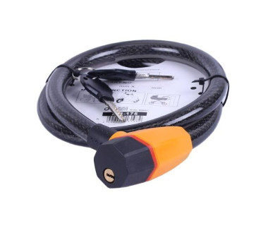 Замок протиугінний тросовий 18мм*1000мм (під ключ) ZX1240