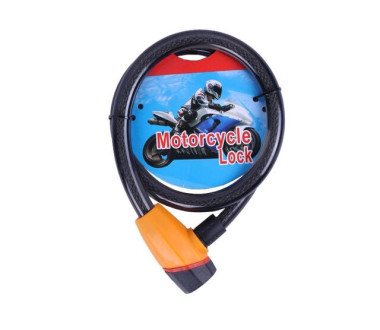 Замок протиугінний тросовий 18мм*1000мм (під ключ) ZX1240