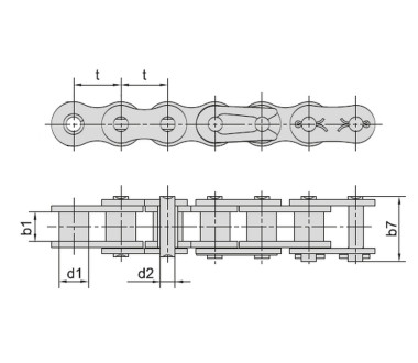 Цепь редуктора - 156F