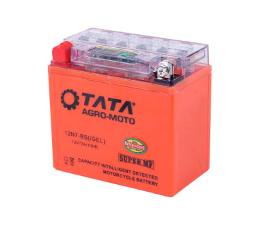 Акумулятор гелевий, 7АH-12N7-4B, оранж., 137*77*124 мм, З ІНДИКАТОРОМ - OUTDO, Мотоцикл