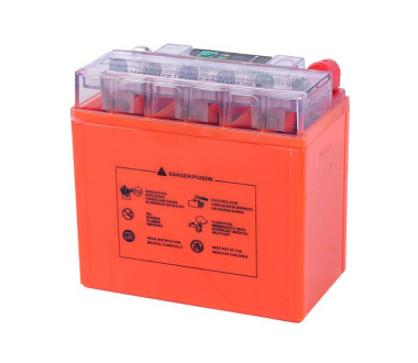 Акумулятор гелевий, 7АH-12N7-4B, оранж., 137*77*124 мм, З ІНДИКАТОРОМ - OUTDO, Мотоцикл