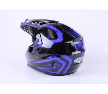 Шолом MD-905 чорно-синій size M - VIRTUE