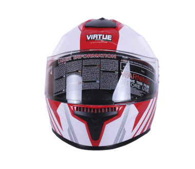 Шолом MD-813 червоний з білим size L - VIRTUE