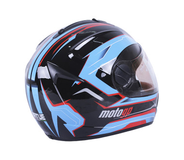 Шлем MD-800 черный с голубым size S - VIRTUE