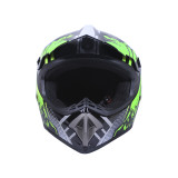 Шолом MD-905 чорний із салатовим size S - VIRTUE