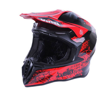 Шлем MD-902 черный с красным size S - VIRTUE