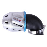 Фільтр нульовий "Куля" срібло Ø42 мм 90° (125-150сс) - АМ