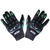 Мотоперчатки зеленые текстиль size XL