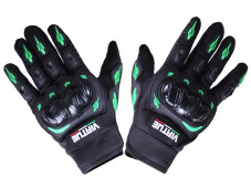 Моторукавички зелені текстиль size XL