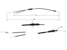 Трос газу роздвоєний - Alpha125CC