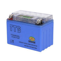 Акумулятор гелевий TTG YTX9-BS 9АH, 150×87×107 мм синій, з індикатором
