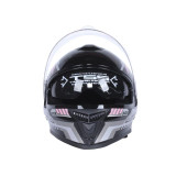 Шлем для мотоцикла, скутера 902 Functional TTG интеграл (черный с розовой графикой, One size 54-61 см)