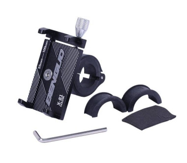 Тримач телефону (кріплення на кермо) HFCM-17 алюміній чорний