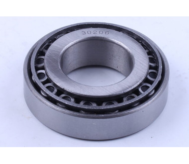 Підшипник 30206 (на вал шестерні півосі, верх) - КПП YBX