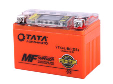 Акумулятор гелевий TT AGRO MOTO YTX4L-BS 4АH, 113×70×85 мм на інверторний генератор, помаранчевий, з дисплеєм