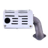 Глушник з коліном (під 2 отвори) – 195N YBX