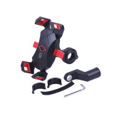 Тримач телефону (кріплення на кермо) чорний з червоним M13A (Kewiq)