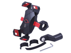 Тримач телефону (кріплення на кермо) чорний з червоним M13A (Kewiq)