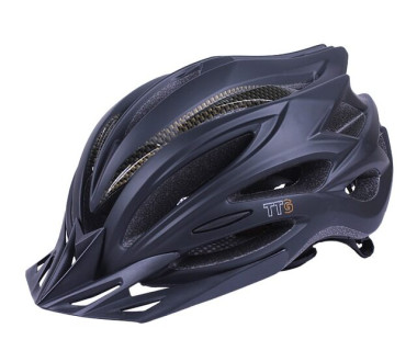 Шолом захисний чорний з козирком та з габаритним ліхтарем size L - TTG