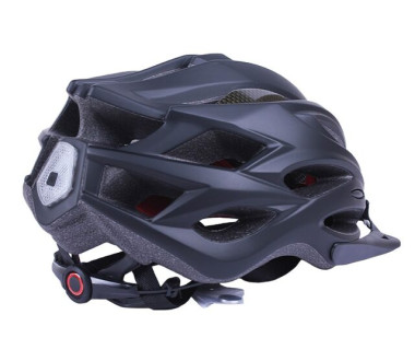 Шолом захисний чорний з козирком та з габаритним ліхтарем size L - TTG