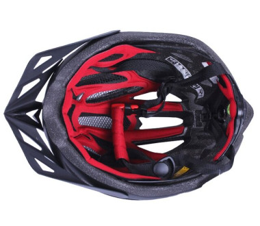 Шолом захисний чорний з козирком та з габаритним ліхтарем size L - TTG