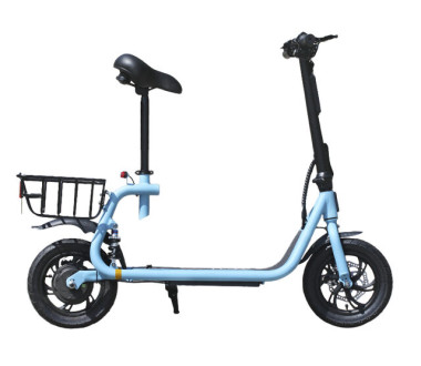 Электросамокат с сиденьем (голубой) Q2 36V 10.4AH - SM