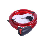 Замок протиугінний тросовий 22мм*1200мм (під ключ) ZX1242