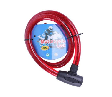 Замок протиугінний тросовий 22мм*1200мм (під ключ) ZX1242