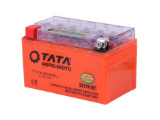 Акумулятор гелевий, 7АH-YTX7A-BS, помаранч., 150*86*94 мм, З ІНДИКАТОРОМ - OUTDO