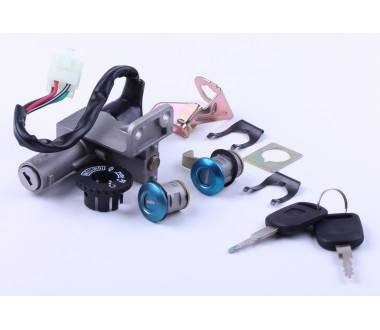 Замки, к-т: 3 шт. + кріплення (058) - Grand prix