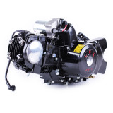 Двигун 110CC - Дельта/Альфа/Актив, механіка + електростартер + карбюратор - алюмінієва ЦПГ, BLACK - TATA LUX