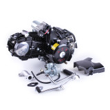 Двигун 110CC - Дельта/Альфа/Актив, механіка + електростартер + карбюратор - алюмінієва ЦПГ, BLACK - TATA LUX