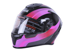 Шолом MD-813 чорний з бузковим size S - VIRTUE