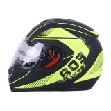 Шолом MD-803 чорний матовий з жовтим size S - VIRTUE