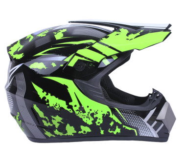 Шолом MD-905 чорний із салатовим size М - VIRTUE